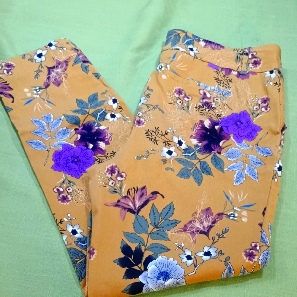 SHARP LADIES SZ LG JULES AND LEOPOLD FLORAL PANT
